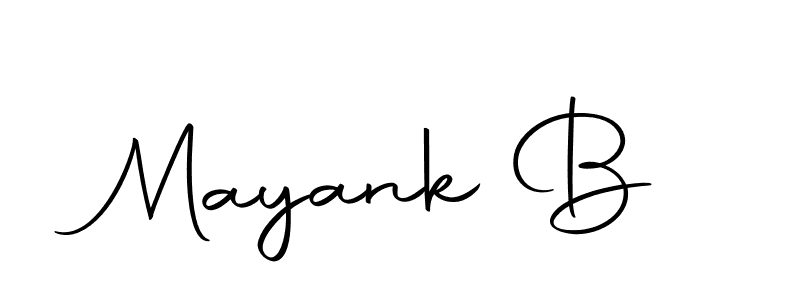 You can use this online signature creator to create a handwritten signature for the name Mayank B. This is the best online autograph maker. Mayank B signature style 10 images and pictures png
