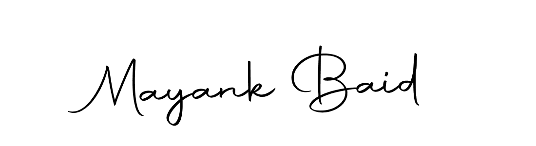 Autography-DOLnW is a professional signature style that is perfect for those who want to add a touch of class to their signature. It is also a great choice for those who want to make their signature more unique. Get Mayank Baid name to fancy signature for free. Mayank Baid signature style 10 images and pictures png