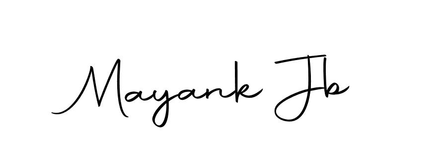 Use a signature maker to create a handwritten signature online. With this signature software, you can design (Autography-DOLnW) your own signature for name Mayank Jb. Mayank Jb signature style 10 images and pictures png