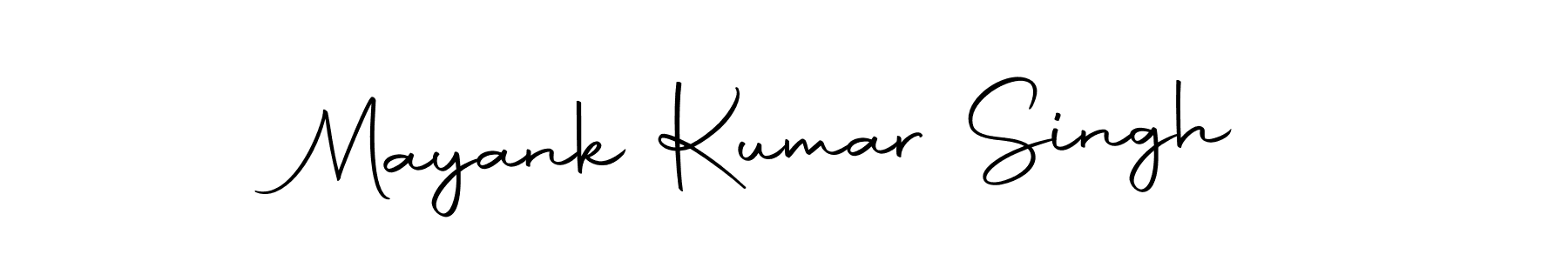 Create a beautiful signature design for name Mayank Kumar Singh. With this signature (Autography-DOLnW) fonts, you can make a handwritten signature for free. Mayank Kumar Singh signature style 10 images and pictures png