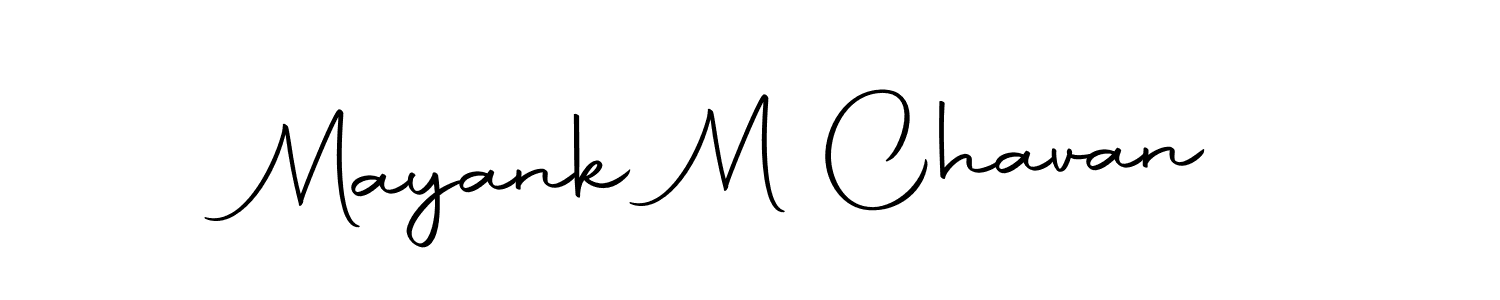 Autography-DOLnW is a professional signature style that is perfect for those who want to add a touch of class to their signature. It is also a great choice for those who want to make their signature more unique. Get Mayank M Chavan name to fancy signature for free. Mayank M Chavan signature style 10 images and pictures png