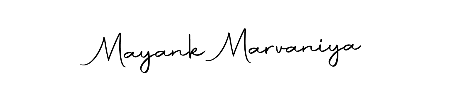 Use a signature maker to create a handwritten signature online. With this signature software, you can design (Autography-DOLnW) your own signature for name Mayank Marvaniya. Mayank Marvaniya signature style 10 images and pictures png