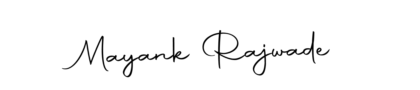 How to make Mayank Rajwade name signature. Use Autography-DOLnW style for creating short signs online. This is the latest handwritten sign. Mayank Rajwade signature style 10 images and pictures png