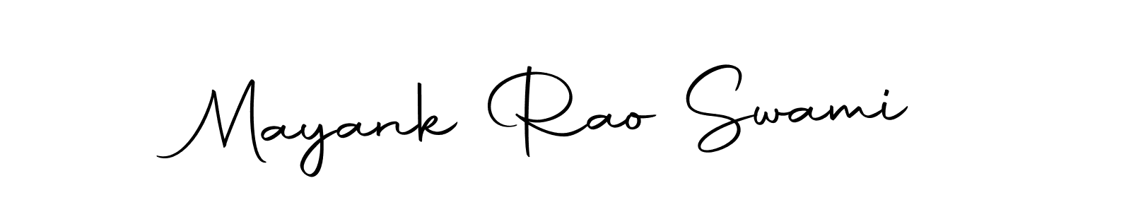 Create a beautiful signature design for name Mayank Rao Swami. With this signature (Autography-DOLnW) fonts, you can make a handwritten signature for free. Mayank Rao Swami signature style 10 images and pictures png