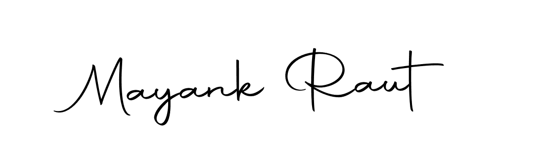 How to make Mayank Raut name signature. Use Autography-DOLnW style for creating short signs online. This is the latest handwritten sign. Mayank Raut signature style 10 images and pictures png