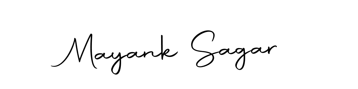How to make Mayank Sagar name signature. Use Autography-DOLnW style for creating short signs online. This is the latest handwritten sign. Mayank Sagar signature style 10 images and pictures png