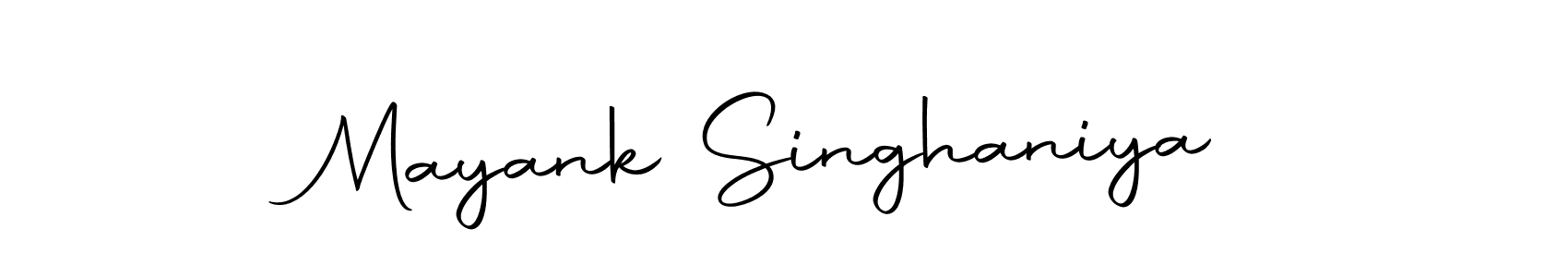 Use a signature maker to create a handwritten signature online. With this signature software, you can design (Autography-DOLnW) your own signature for name Mayank Singhaniya. Mayank Singhaniya signature style 10 images and pictures png