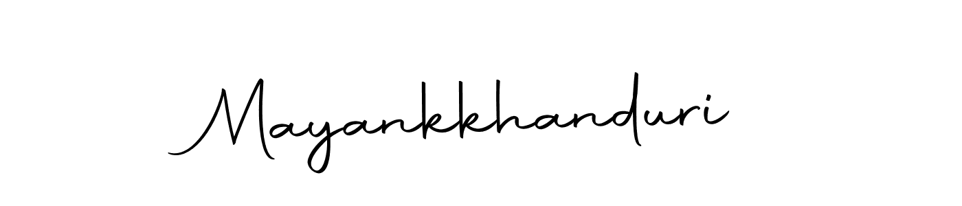 Create a beautiful signature design for name Mayankkhanduri. With this signature (Autography-DOLnW) fonts, you can make a handwritten signature for free. Mayankkhanduri signature style 10 images and pictures png