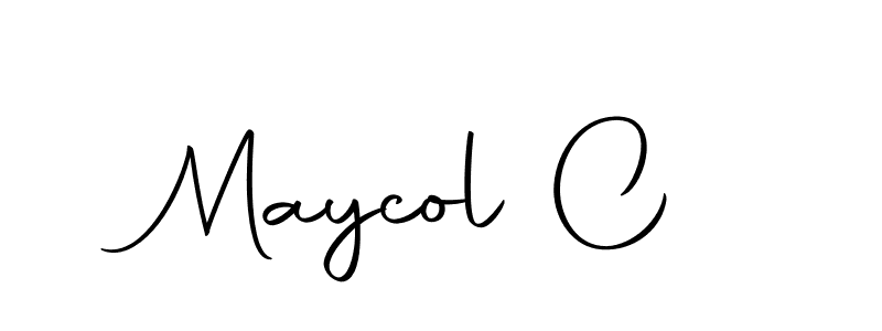 The best way (Autography-DOLnW) to make a short signature is to pick only two or three words in your name. The name Maycol C include a total of six letters. For converting this name. Maycol C signature style 10 images and pictures png