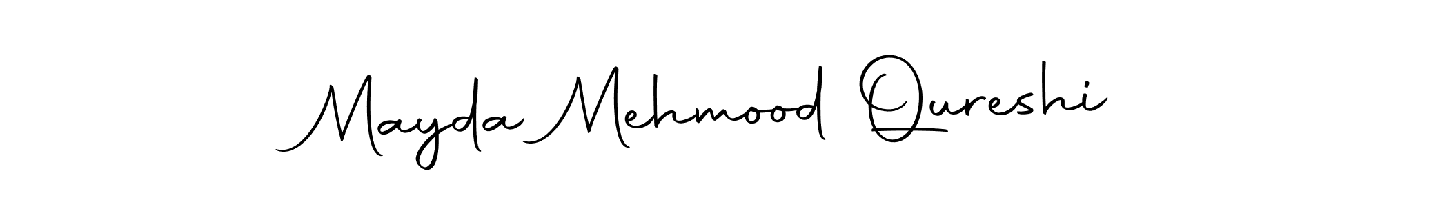 How to make Mayda Mehmood Qureshi signature? Autography-DOLnW is a professional autograph style. Create handwritten signature for Mayda Mehmood Qureshi name. Mayda Mehmood Qureshi signature style 10 images and pictures png