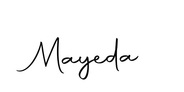 You should practise on your own different ways (Autography-DOLnW) to write your name (Mayeda) in signature. don't let someone else do it for you. Mayeda signature style 10 images and pictures png