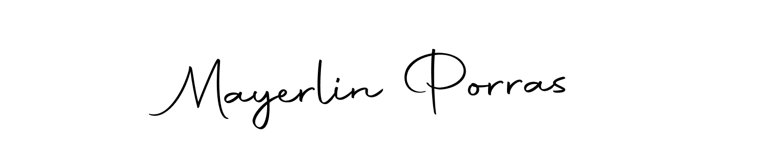 Create a beautiful signature design for name Mayerlin Porras. With this signature (Autography-DOLnW) fonts, you can make a handwritten signature for free. Mayerlin Porras signature style 10 images and pictures png