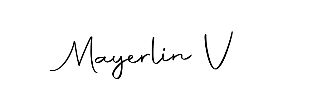 Also You can easily find your signature by using the search form. We will create Mayerlin V name handwritten signature images for you free of cost using Autography-DOLnW sign style. Mayerlin V signature style 10 images and pictures png