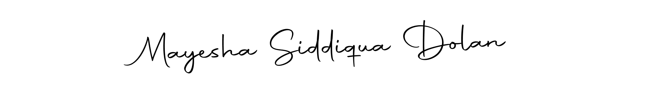 How to make Mayesha Siddiqua Dolan signature? Autography-DOLnW is a professional autograph style. Create handwritten signature for Mayesha Siddiqua Dolan name. Mayesha Siddiqua Dolan signature style 10 images and pictures png
