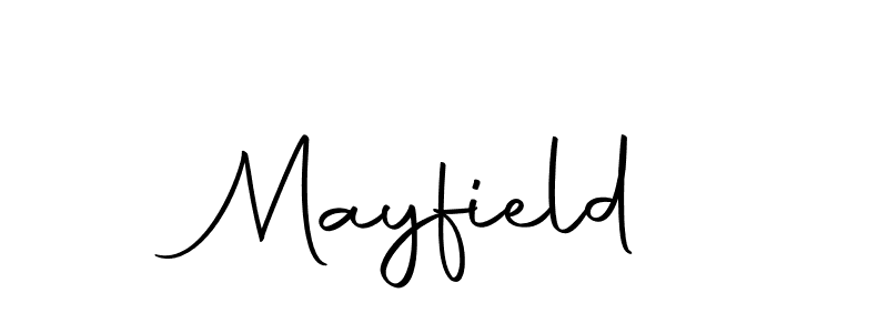 Use a signature maker to create a handwritten signature online. With this signature software, you can design (Autography-DOLnW) your own signature for name Mayfield. Mayfield signature style 10 images and pictures png