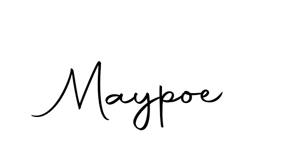 Use a signature maker to create a handwritten signature online. With this signature software, you can design (Autography-DOLnW) your own signature for name Maypoe. Maypoe signature style 10 images and pictures png