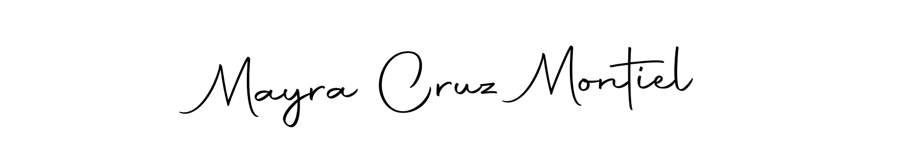 Design your own signature with our free online signature maker. With this signature software, you can create a handwritten (Autography-DOLnW) signature for name Mayra Cruz Montiel. Mayra Cruz Montiel signature style 10 images and pictures png