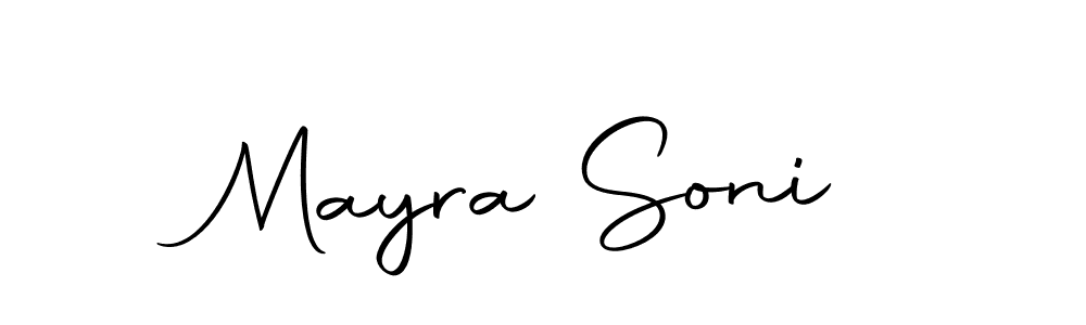 Create a beautiful signature design for name Mayra Soni. With this signature (Autography-DOLnW) fonts, you can make a handwritten signature for free. Mayra Soni signature style 10 images and pictures png