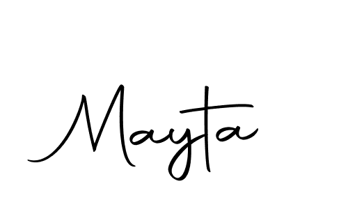 Create a beautiful signature design for name Mayta. With this signature (Autography-DOLnW) fonts, you can make a handwritten signature for free. Mayta signature style 10 images and pictures png