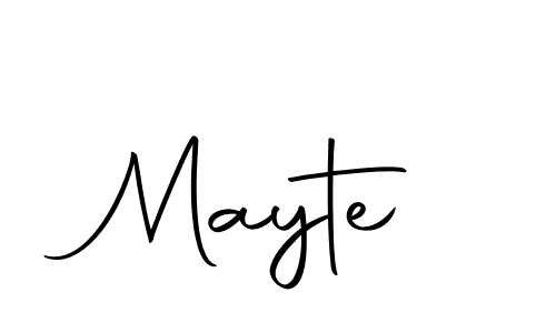 Create a beautiful signature design for name Mayte. With this signature (Autography-DOLnW) fonts, you can make a handwritten signature for free. Mayte signature style 10 images and pictures png
