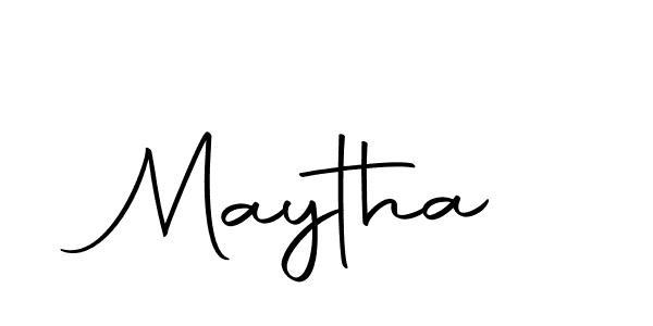 How to make Maytha signature? Autography-DOLnW is a professional autograph style. Create handwritten signature for Maytha name. Maytha signature style 10 images and pictures png