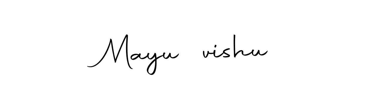 Here are the top 10 professional signature styles for the name Mayu ❤vishu. These are the best autograph styles you can use for your name. Mayu ❤vishu signature style 10 images and pictures png