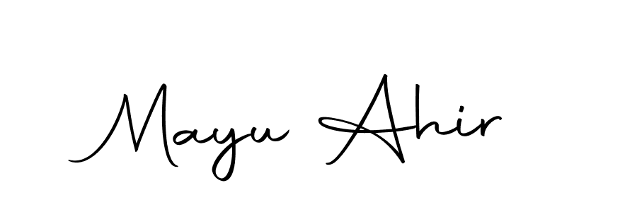 Autography-DOLnW is a professional signature style that is perfect for those who want to add a touch of class to their signature. It is also a great choice for those who want to make their signature more unique. Get Mayu Ahir name to fancy signature for free. Mayu Ahir signature style 10 images and pictures png
