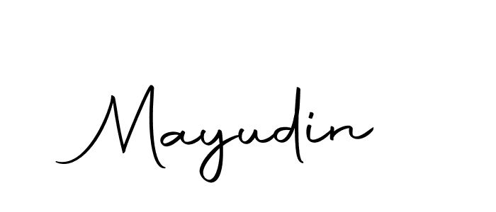 Mayudin stylish signature style. Best Handwritten Sign (Autography-DOLnW) for my name. Handwritten Signature Collection Ideas for my name Mayudin. Mayudin signature style 10 images and pictures png