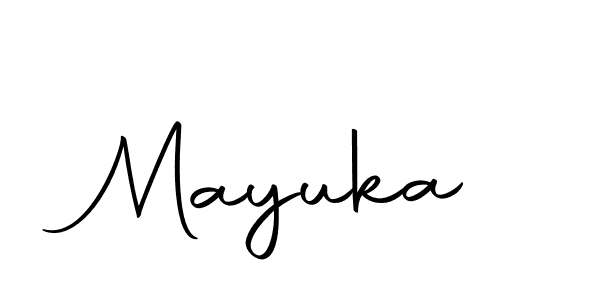 Make a beautiful signature design for name Mayuka. With this signature (Autography-DOLnW) style, you can create a handwritten signature for free. Mayuka signature style 10 images and pictures png