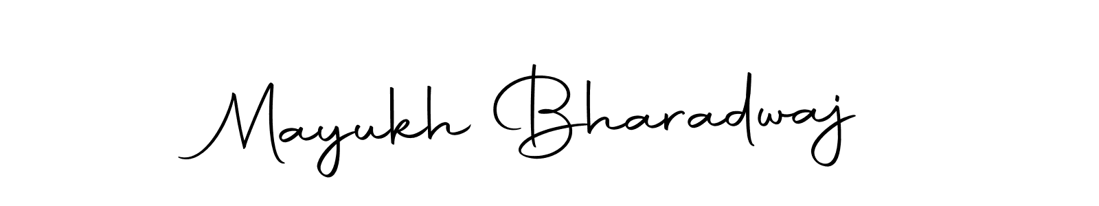 The best way (Autography-DOLnW) to make a short signature is to pick only two or three words in your name. The name Mayukh Bharadwaj include a total of six letters. For converting this name. Mayukh Bharadwaj signature style 10 images and pictures png