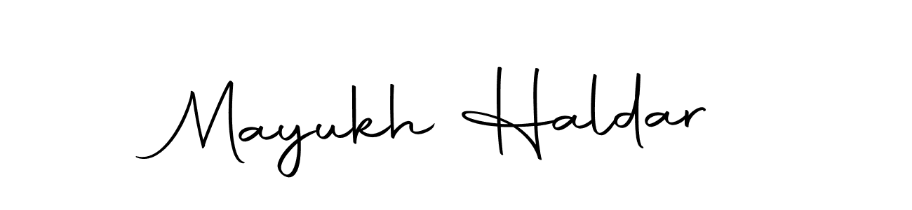 Create a beautiful signature design for name Mayukh Haldar. With this signature (Autography-DOLnW) fonts, you can make a handwritten signature for free. Mayukh Haldar signature style 10 images and pictures png