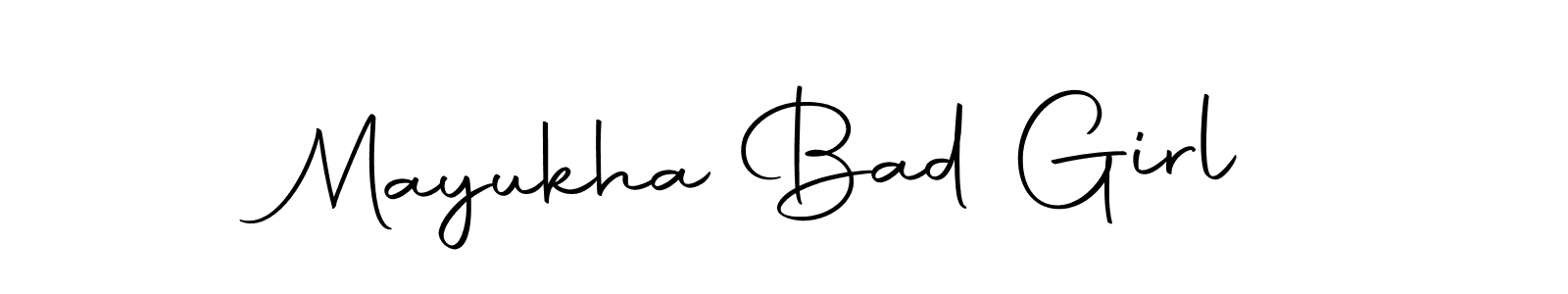 Mayukha Bad Girl stylish signature style. Best Handwritten Sign (Autography-DOLnW) for my name. Handwritten Signature Collection Ideas for my name Mayukha Bad Girl. Mayukha Bad Girl signature style 10 images and pictures png