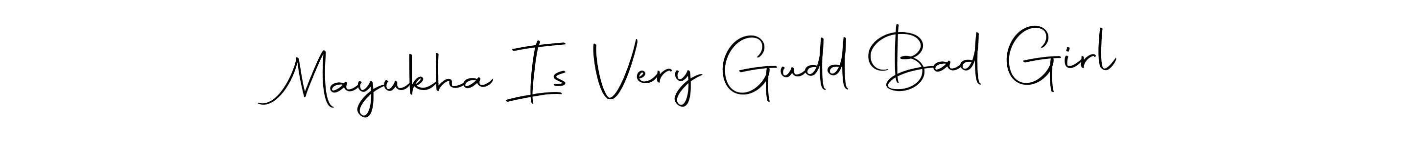 This is the best signature style for the Mayukha Is Very Gudd Bad Girl name. Also you like these signature font (Autography-DOLnW). Mix name signature. Mayukha Is Very Gudd Bad Girl signature style 10 images and pictures png