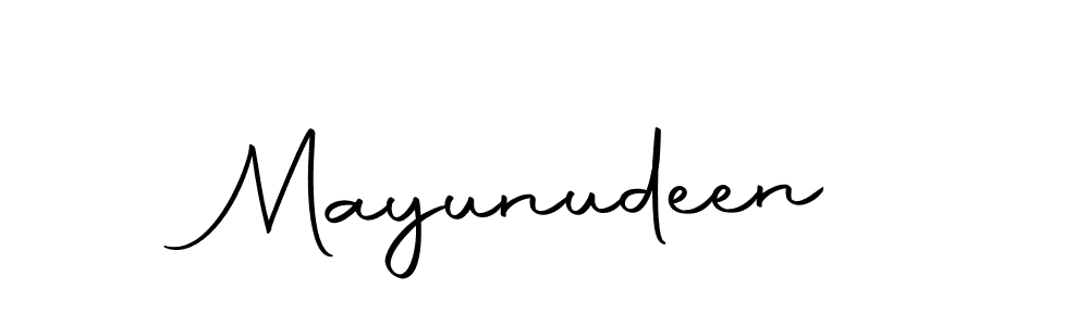 Use a signature maker to create a handwritten signature online. With this signature software, you can design (Autography-DOLnW) your own signature for name Mayunudeen. Mayunudeen signature style 10 images and pictures png