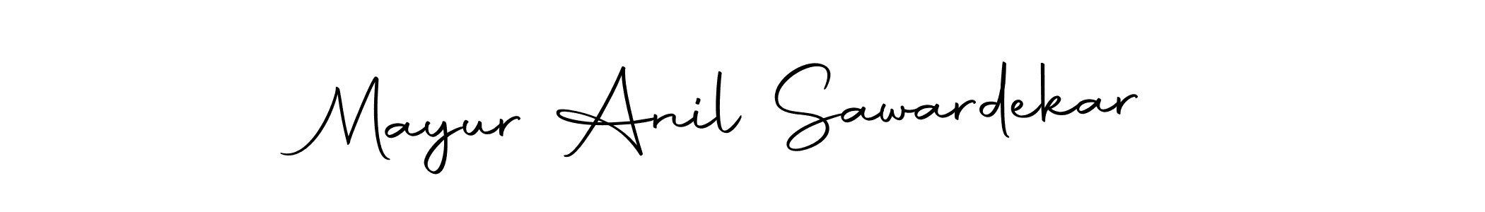 Create a beautiful signature design for name Mayur Anil Sawardekar. With this signature (Autography-DOLnW) fonts, you can make a handwritten signature for free. Mayur Anil Sawardekar signature style 10 images and pictures png