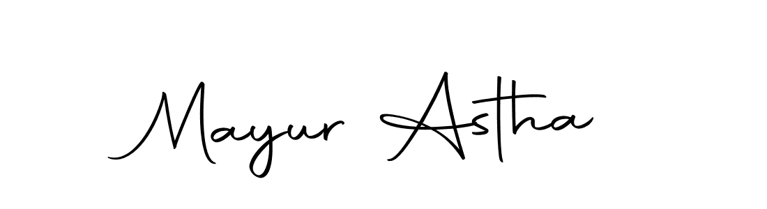 How to make Mayur Astha name signature. Use Autography-DOLnW style for creating short signs online. This is the latest handwritten sign. Mayur Astha signature style 10 images and pictures png