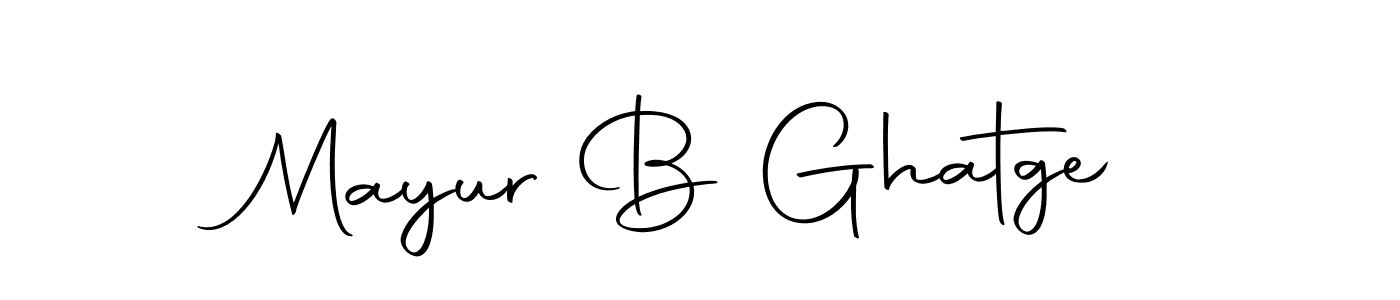 Make a beautiful signature design for name Mayur B Ghatge. Use this online signature maker to create a handwritten signature for free. Mayur B Ghatge signature style 10 images and pictures png