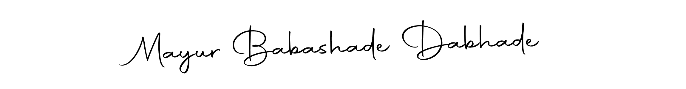 if you are searching for the best signature style for your name Mayur Babashade Dabhade. so please give up your signature search. here we have designed multiple signature styles  using Autography-DOLnW. Mayur Babashade Dabhade signature style 10 images and pictures png