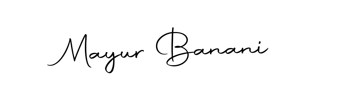 Design your own signature with our free online signature maker. With this signature software, you can create a handwritten (Autography-DOLnW) signature for name Mayur Banani. Mayur Banani signature style 10 images and pictures png