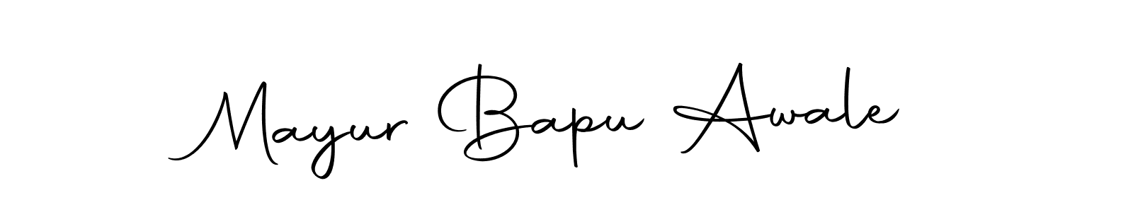 The best way (Autography-DOLnW) to make a short signature is to pick only two or three words in your name. The name Mayur Bapu Awale include a total of six letters. For converting this name. Mayur Bapu Awale signature style 10 images and pictures png