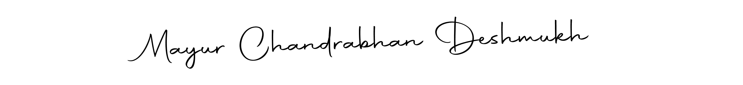 The best way (Autography-DOLnW) to make a short signature is to pick only two or three words in your name. The name Mayur Chandrabhan Deshmukh include a total of six letters. For converting this name. Mayur Chandrabhan Deshmukh signature style 10 images and pictures png
