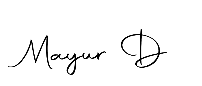 Use a signature maker to create a handwritten signature online. With this signature software, you can design (Autography-DOLnW) your own signature for name Mayur D. Mayur D signature style 10 images and pictures png