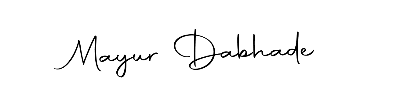 The best way (Autography-DOLnW) to make a short signature is to pick only two or three words in your name. The name Mayur Dabhade include a total of six letters. For converting this name. Mayur Dabhade signature style 10 images and pictures png