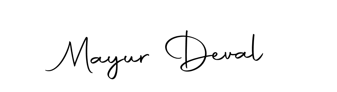 How to make Mayur Deval name signature. Use Autography-DOLnW style for creating short signs online. This is the latest handwritten sign. Mayur Deval signature style 10 images and pictures png