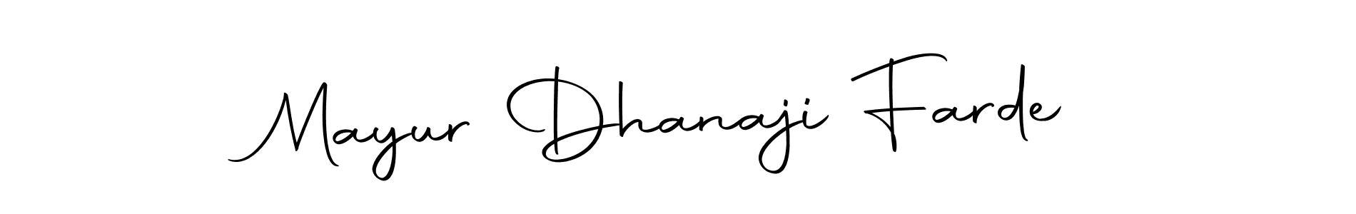 It looks lik you need a new signature style for name Mayur Dhanaji Farde. Design unique handwritten (Autography-DOLnW) signature with our free signature maker in just a few clicks. Mayur Dhanaji Farde signature style 10 images and pictures png