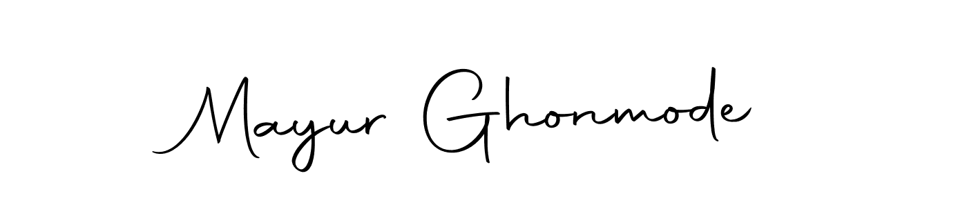 How to make Mayur Ghonmode name signature. Use Autography-DOLnW style for creating short signs online. This is the latest handwritten sign. Mayur Ghonmode signature style 10 images and pictures png