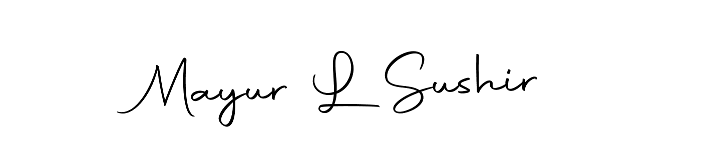 Make a beautiful signature design for name Mayur L Sushir. Use this online signature maker to create a handwritten signature for free. Mayur L Sushir signature style 10 images and pictures png