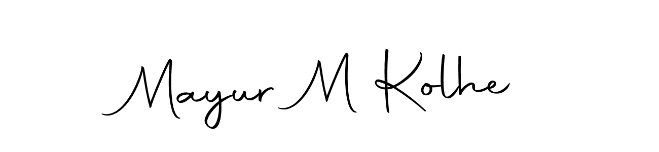 The best way (Autography-DOLnW) to make a short signature is to pick only two or three words in your name. The name Mayur M Kolhe include a total of six letters. For converting this name. Mayur M Kolhe signature style 10 images and pictures png