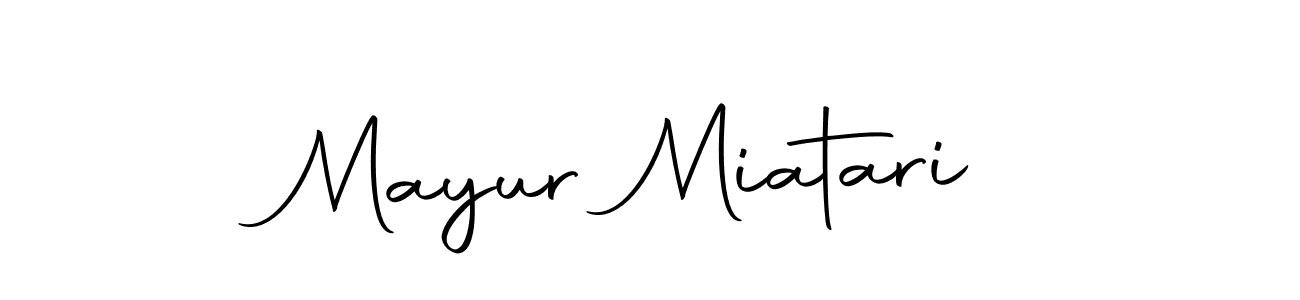 Make a beautiful signature design for name Mayur Miatari. With this signature (Autography-DOLnW) style, you can create a handwritten signature for free. Mayur Miatari signature style 10 images and pictures png