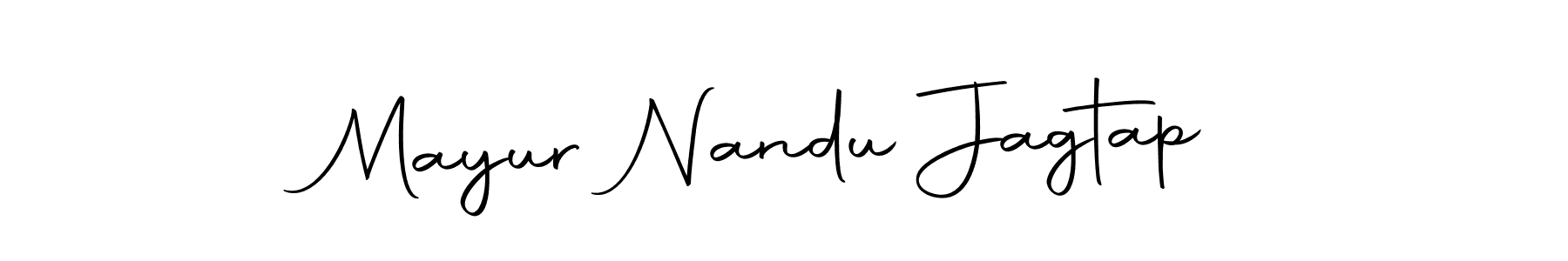Create a beautiful signature design for name Mayur Nandu Jagtap. With this signature (Autography-DOLnW) fonts, you can make a handwritten signature for free. Mayur Nandu Jagtap signature style 10 images and pictures png